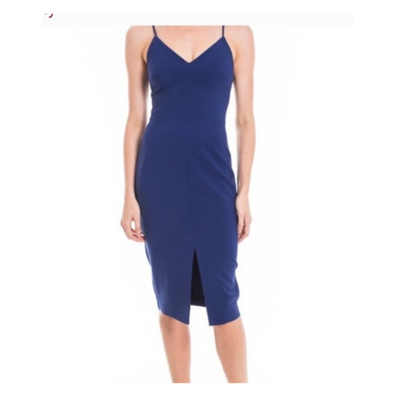 Likely Dresses & Skirts - Likely Women Back Zip Spaghetti Straps Cocktail Bodycon Brooklyn Dress Blue SZ 6